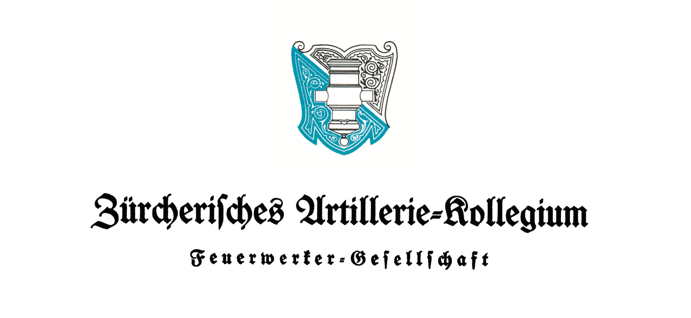 Wappen und historischer Schriftzug Artillerie-Kollegium